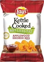 Mängden socker i Kettle cooked less fat applewood smoked bbq flavored