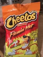 Mängden socker i Cheetos Crunchy Flamin' Hot Cheese Flavored Snacks 3.25 Ounce Plastic Bag