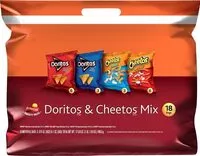 Mängden socker i Doritos tortilla chips & cheetos cheese flavored