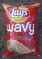 Mängden socker i Lay's Wavy Original Potato Chips 10 Ounce Bag