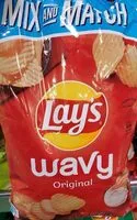 Mängden socker i Wavy original potato chips