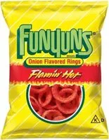 Mängden socker i Flamin hot onion flavored rings