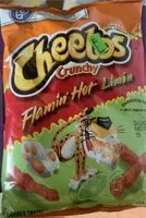 Mängden socker i Cheetos Flamin Hot Limon