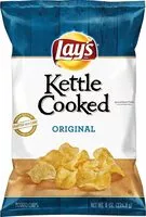 Mängden socker i kettle cooked potato chips original