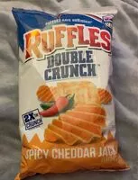 Mängden socker i Ruffled Double Crunch Spicy Cheddar Jack Flavored