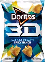 Mängden socker i 3D crunch spicy ranch