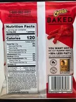 Mängden socker i Oven baked cheese flavored snacks