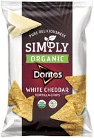 Mängden socker i Doritos Simply White Cheddar Tortilla Chips