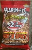 Mängden socker i Fried pork skin