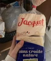 Mängden socker i Pain de mie sans croûte nature