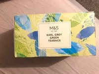 Mängden socker i Earl grey green teabags
