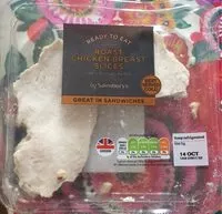 Mängden socker i Roast chicken breast slices