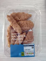 Mängden socker i Battered Haddock Fingers
