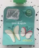 Mängden socker i Organic pear & apple smooth puree