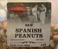 Mängden socker i Raw spanish peanuts