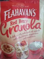 Mängden socker i Flahavans red berry granola