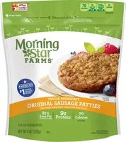 Mängden socker i Morning Star Original sausage patties