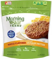 Mängden socker i Maple flavored frozen veggie sausage patties
