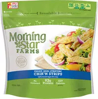 Mängden socker i Veggie frozen meal starters chik'n strips