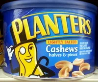 Mängden socker i Lightly Salted Cashew Halves & Pieces