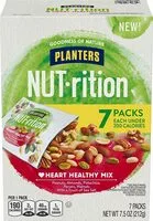 Mängden socker i Heart healthy snack nut mix