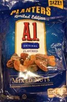 Mängden socker i A 1 original flavored roasted mixed nuts