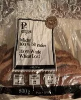 Mängden socker i Miche 100% blé entier