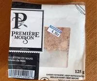 Mängden socker i Rillettes du Mans