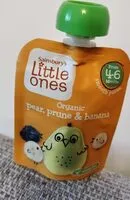 Mängden socker i Pear, Prune and Banana