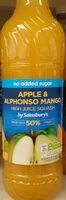Mängden socker i Apple and Alphonso Mango High Juice Squash