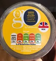 Mängden socker i On the go greec style yogurt