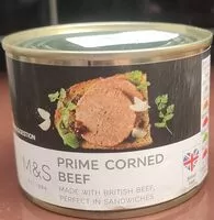 Mängden socker i Prime corned beef