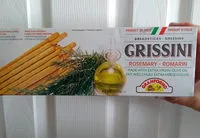 Mängden socker i Granforno, low fat grissini, rosemary