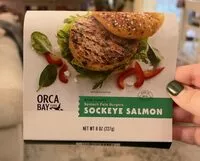 Mängden socker i Spinache feta wild alaskan salmon burger