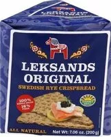 Mängden socker i Original swedish rye crispbread wedge