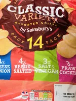 Mängden socker i Classic variety crisps