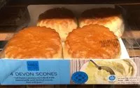 Mängden socker i 4 Devon Scones