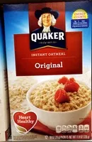 Mängden socker i Quaker Instant Oatmeal Original