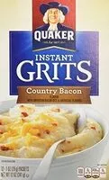 Mängden socker i Instant grits country bacon flavor