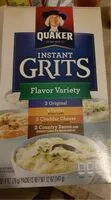 Mängden socker i Quaker flavor variety instant grits