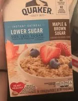 Mängden socker i Lower Sugar Maple & Brown Sugar Instant Oatmeal