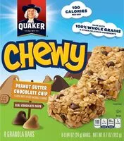 Mängden socker i Peanut butter chocolate chip chewy granola bars