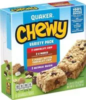 Mängden socker i Quaker chewy granola bars variety