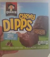 Mängden socker i Peanut butter chewy dipps granola bars