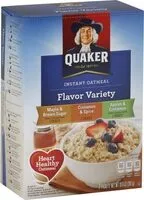 Mängden socker i Instant oatmeal flavor variety