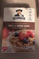Mängden socker i Maple & brown sugar instant oatmeal