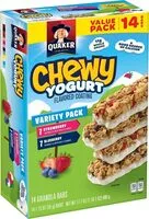 Mängden socker i Chewy yogurt granola bars