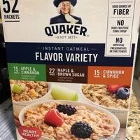 Mängden socker i Instant oatmeal assorted singleserve packets package case