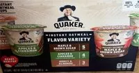 Mängden socker i Quaker instant oatmeal variety