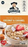 Mängden socker i Quaker instant oatmeal caramel coconut